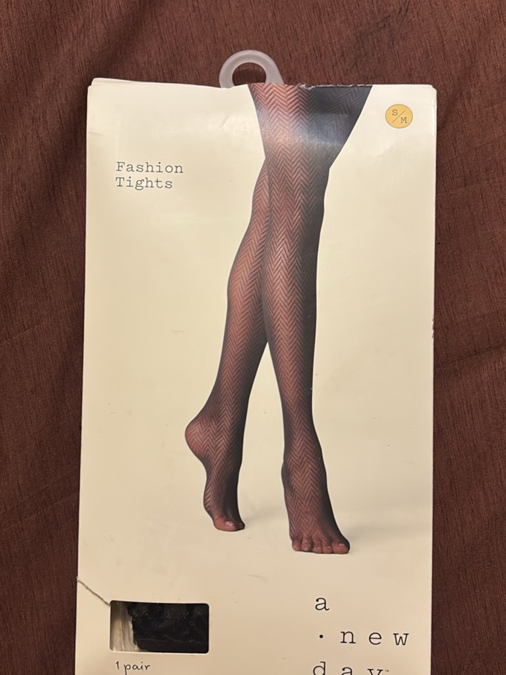 a new day Black Chevron Sheer Fashion Tights